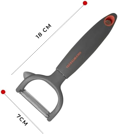  Fackelmann Emmett Vegetale Scalatore, Grigio Carbone e Rosso per Cuoco Professionista
| Fackelmann Emmett Vegetale Scal