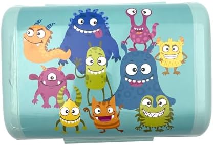  Fackelmann Lunch Box M Monstrini 1.47L – Ideale per Scuola e Giardineria – Dishwasher Safe – Piccola Linea Culinaria
| 