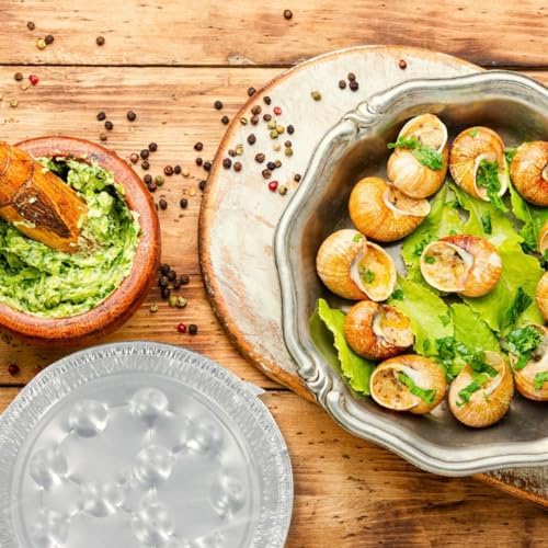  Fackelmann Lot de 10 plats à escargots en aluminium, fait en France - Ideali per Gartenparty e pranzi all'aperto
| Fack