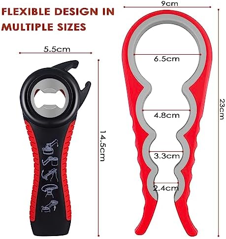  Fousenuk 2 Puzzle Piesti Can Opener Multifunzionale per Cucina - Bottiglietterapia - Adatte per Ristoranti, Bar, anzian